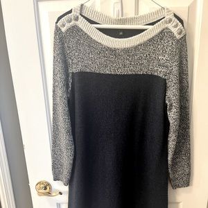 Nwt Talbots sweater dress.  Warm and cozy.  Navy.